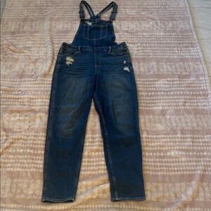 Hollister Dark Blue Denim Overalls